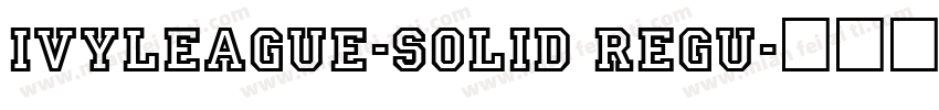 IvyLeague-Solid Regu字体转换